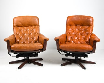 PAIR OF GOTE MOBLER NASSJO SWEDISH LOUNGE CHAIRS
