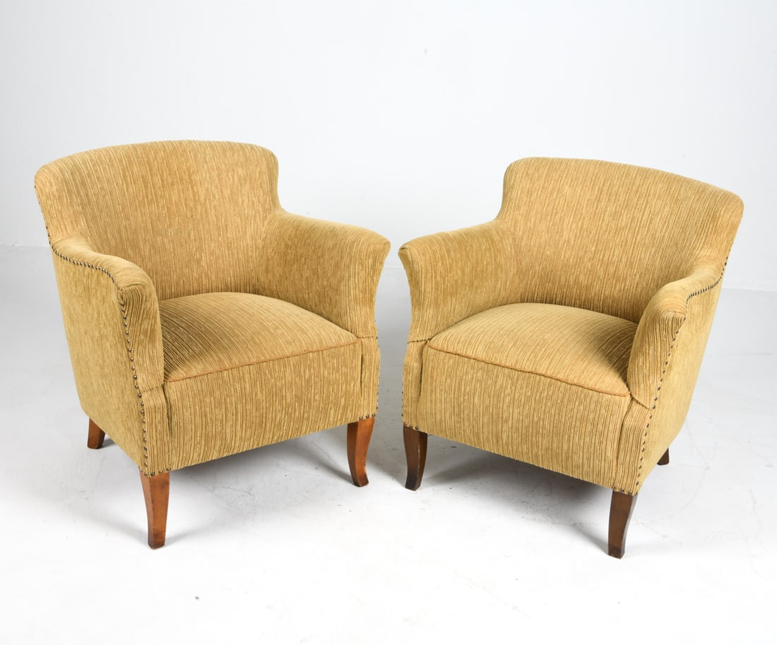 PAIR OF SWEDISH LOUNGE CHAIRS C. 1950S (1 of 15)