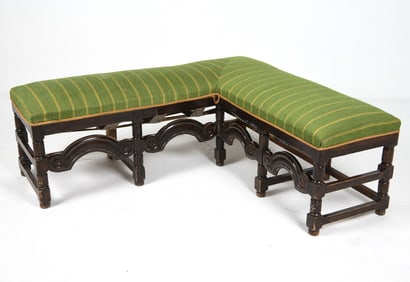 ANTIQUE SWEDISH CORNER BENCH