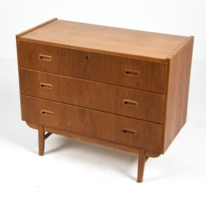 SWEDISH TEAK CHEST OF DRAWERS C. 1960S