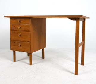 SWEDISH TEAK WRITING DESK C. 1960S
