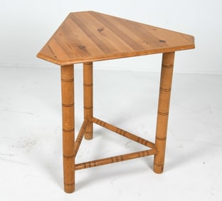 MONK'S STYLE SWEDISH PINE SIDE TABLE C. 1970S