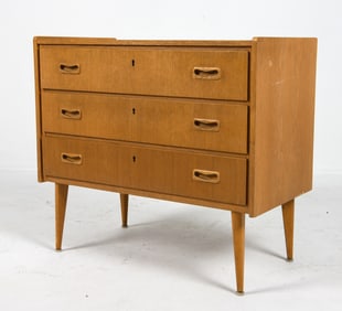 SWEDISH TEAK CHEST OF DRAWERS C. 1960S