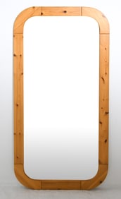 SWEDISH PINE WALL MIRROR C. 1970S