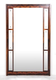 MID-CENTURY SWEDISH ROSEWOOD FRAME MIRROR