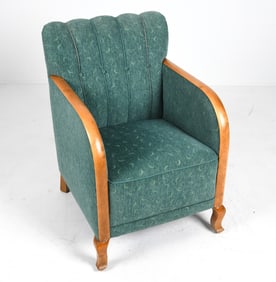 SWEDISH ART DECO STYLE LOUNGE CHAIR C. 1950S
