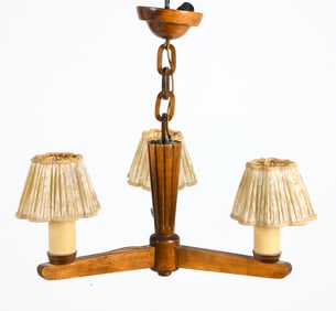 ART DECO SWEDISH PENDANT CHANDELIER C. 1930S