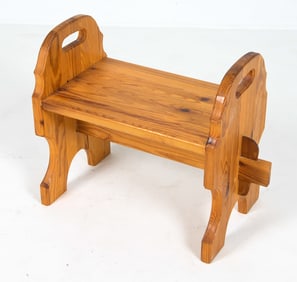 MID-CENTURY SWEDISH PINE STOOL C. 1960S