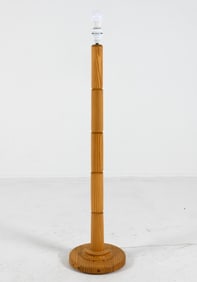 SWEDISH PINE FLOOR LAMP C. 1970S