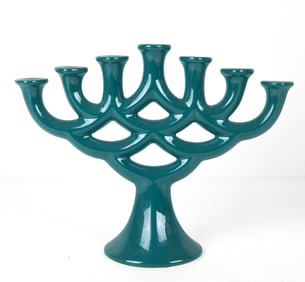 GULDKROKEN SWEDISH CERAMIC MENORAH C. 1970S