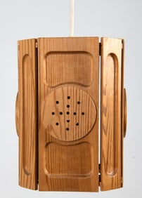 SWEDISH PINE PENDANT LIGHT C. 1970S