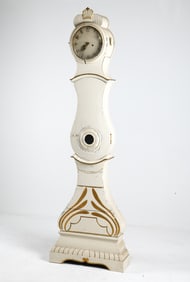 ANTIQUE SWEDISH PAINTED PINE MORA CLOCK 1923