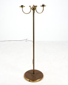 SWEDISH BRASS FLOOR LAMP C. 1960S