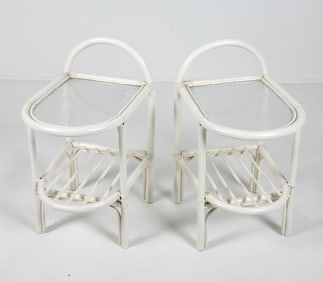 PAIR OF SWEDISH PAINTED NIGHTSTANDS