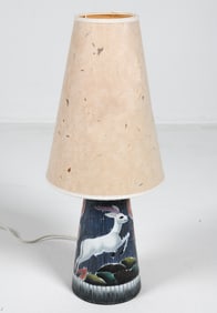SCANDINAVIAN CERAMIC TABLE LAMP C. 1970S
