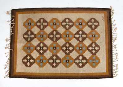 ALICE WALLEBACK SWEDISH WOOL RUG C. 1980S
