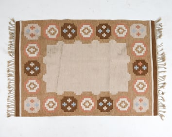 MID-CENTURY SWEDISH WOOL RUG C. 1970S