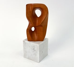 PETER D. SOMERVELL ABSTRACT WOODEN SCULPTURE
