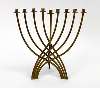 LUDWIG WOLPERT BRASS MENORAH