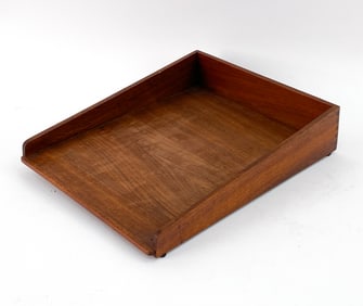 JENS RISOM DANISH TEAK PAPER TRAY