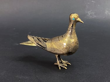 RUSSIAN STERLING SILVER BIRD
