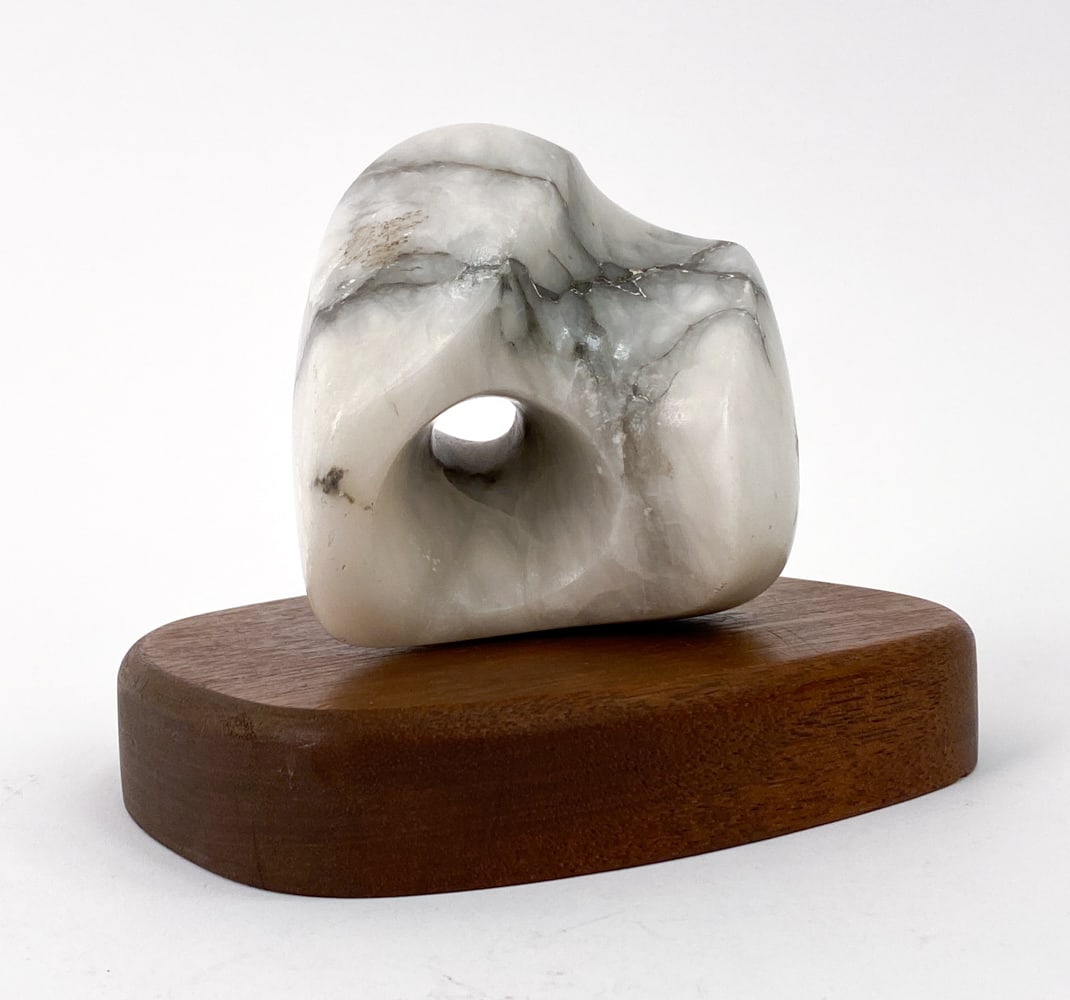ARP STYLE ABSTRACT ALABASTER SCULPTURE (1 of 13)