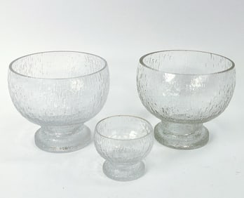 TIMO SARPANEVA IITTALA FINNISH GLASS GROUPING