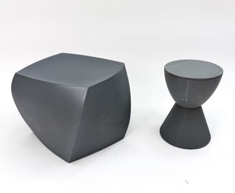 STARCK "PRINCE AHA" STOOL & FRANK GEHRY CUBE