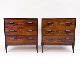 PAIR OF BORGE MOGENSEN ROSEWOOD CHESTS