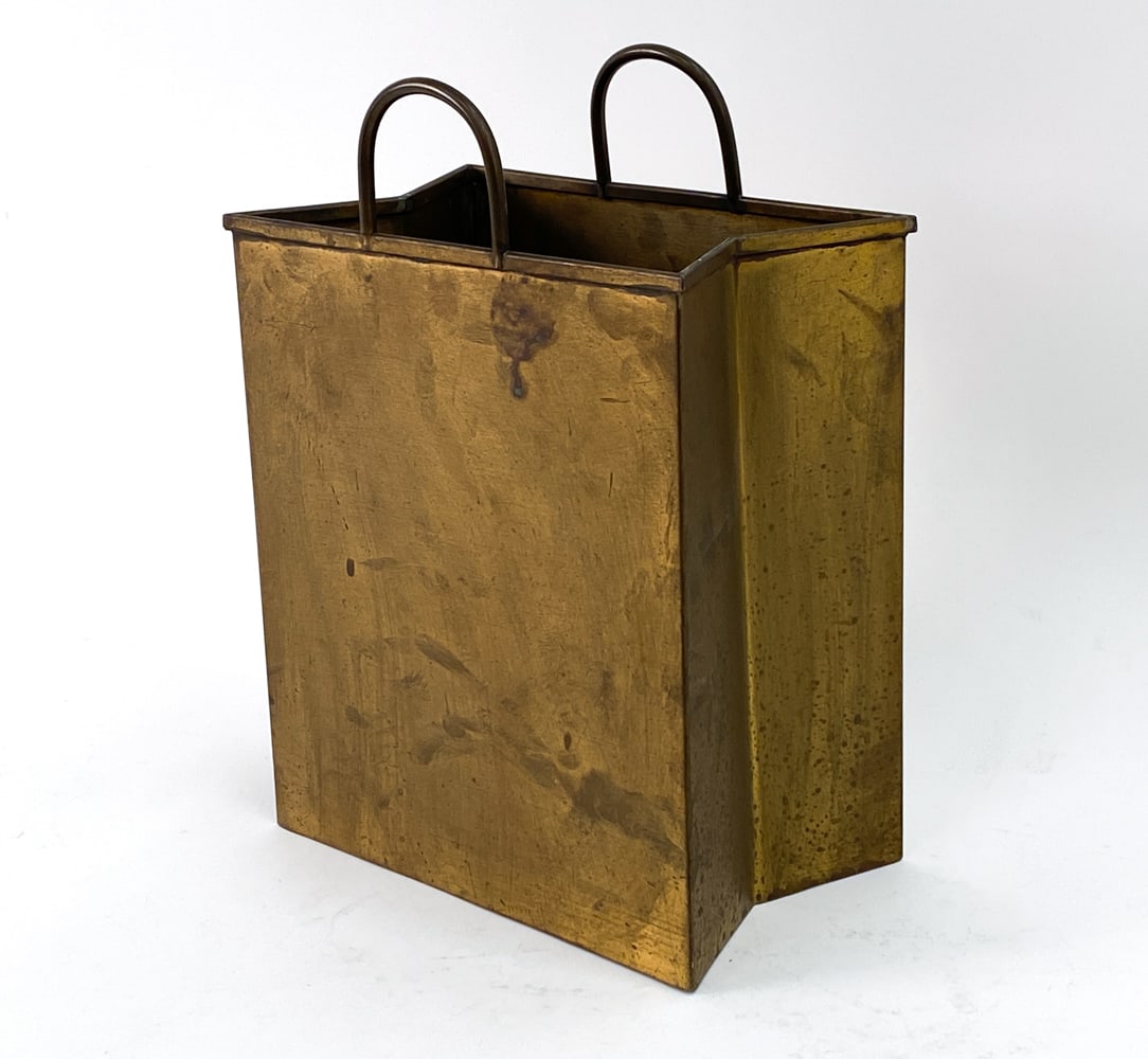 GIO PONTI STYLE ITALIAN BRASS SHOPPING BAG (1 of 12)