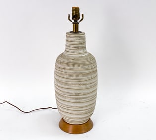 ATTR. LEE ROSEN CERAMIC TABLE LAMP C. 1960S