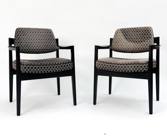 PAIR OF MID-CENTURY ARMCHAIRS