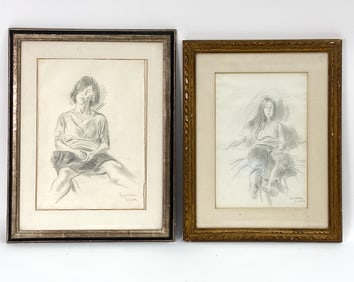 RAPHAEL SOYER (1899-1987) TWO PORTRAITS