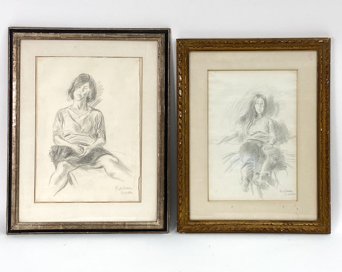 RAPHAEL SOYER (1899-1987) TWO PORTRAITS (1 of 14)
