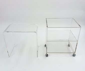 CHARLES HOLLIS JONES STYLE LUCITE GROUPING