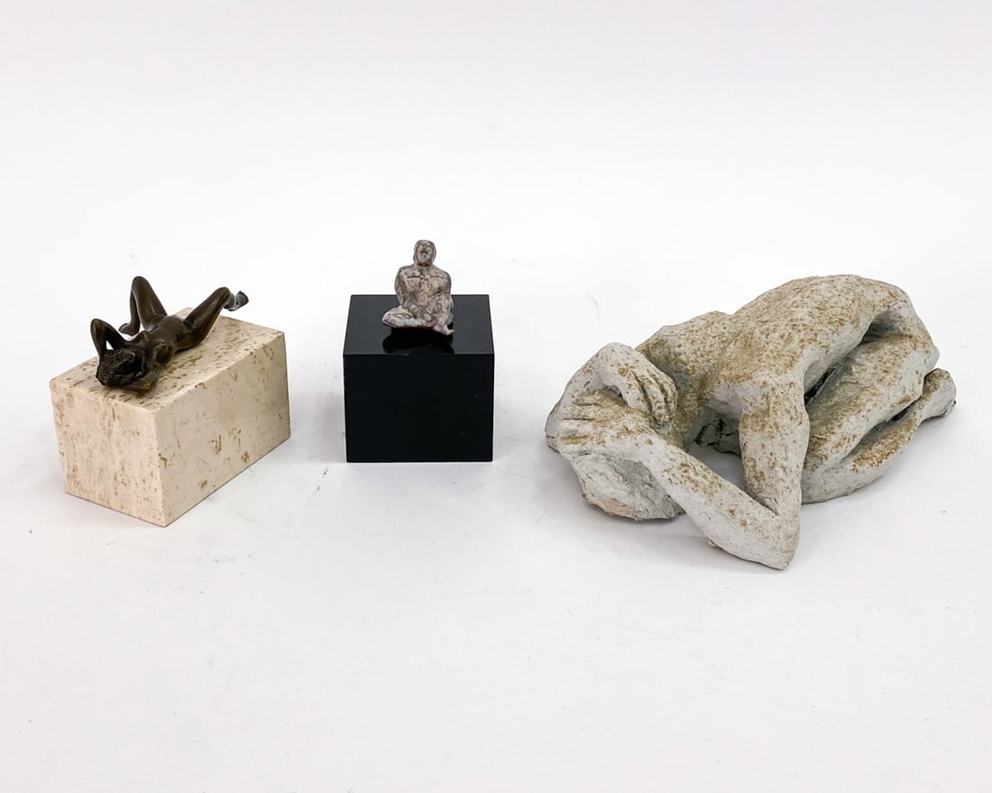 SCLUPTURE GROUPING INCL. BRONZE NUDE & MORE (1 of 16)