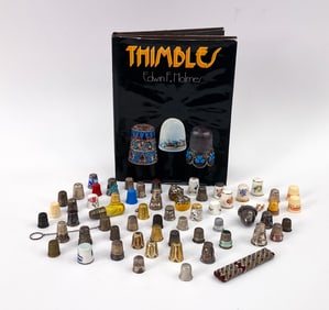 ANTIQUE THIMBLE COLLECTION INCL. STERLING