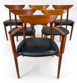 (6) H. OSTERGAARD FOR RANDERS TEAK DINING CHAIRS