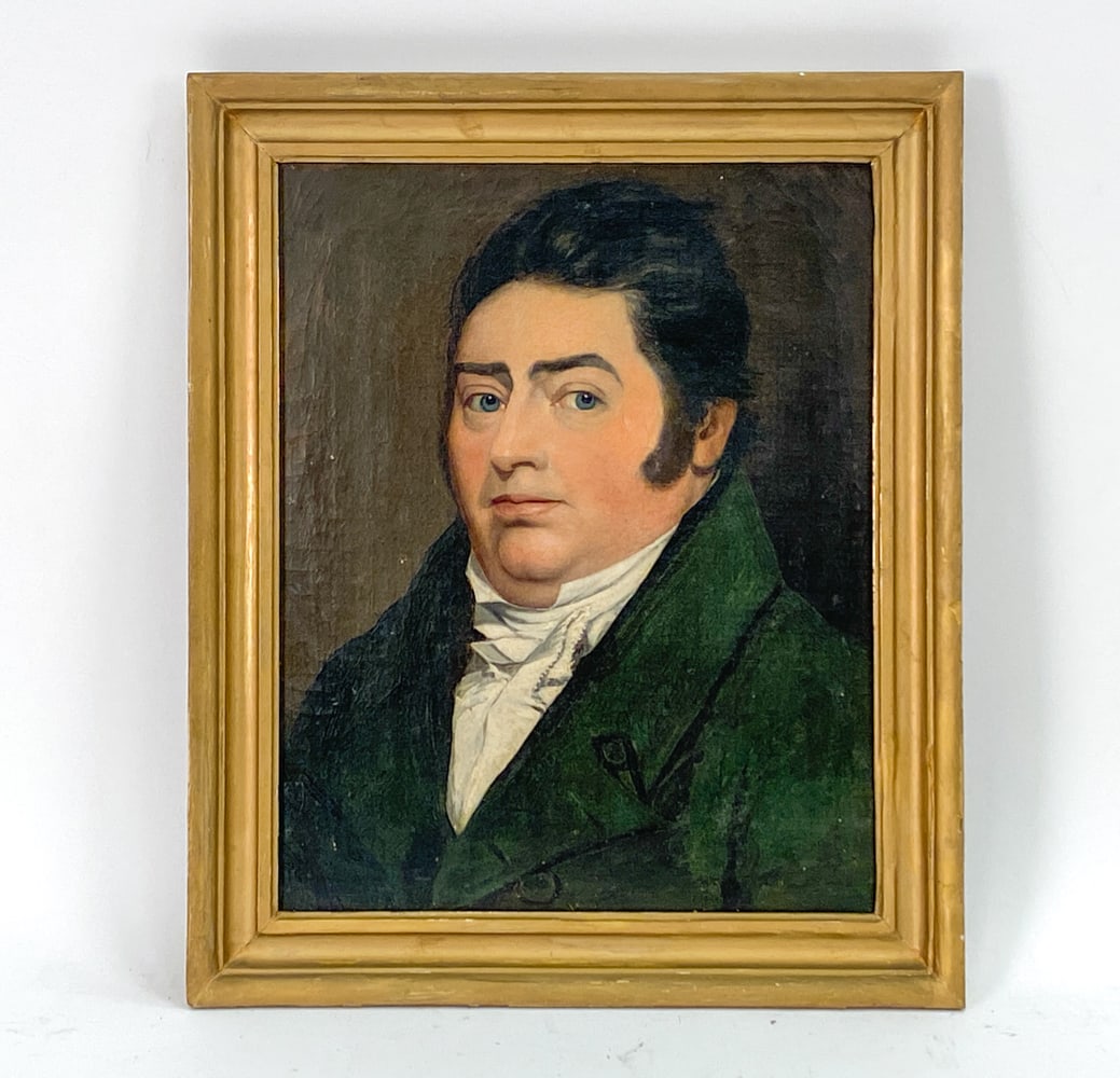 19TH C. PORTRAIT OF A GENTLEMAN O/C (1 of 10)