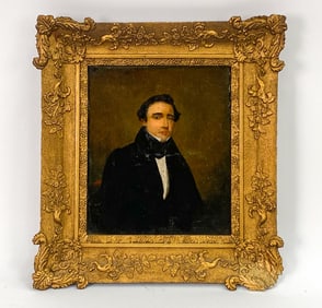 19TH C. PORTRAIT OF A YOUNG GENTLEMAN O/C
