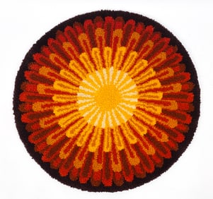 READICUT "TENERIFE" SUNBURST RUG C. 1970S