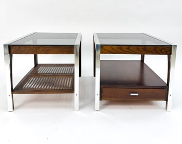 (2) ATTR. LANE SIDE TABLES C. 1970S