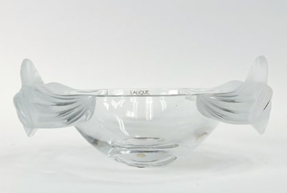 LALIQUE "LORIOL" CRYSTAL BOWL