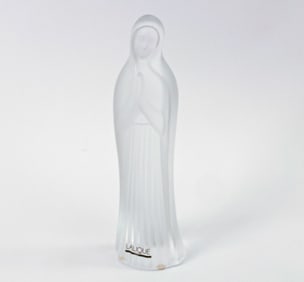 LALIQUE "VIRGIN WITH HANDS TOGETHER" CRYSTAL