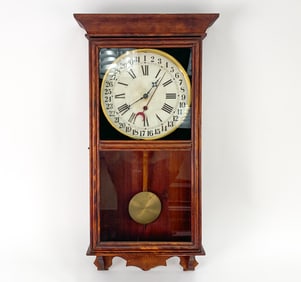 WILLIAM L. GILBERT NO. 3022 CALENDAR WALL CLOCK