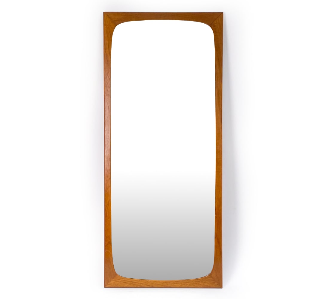 AARHUS DANISH TEAK WALL MIRROR C. 1960S (1 of 11)