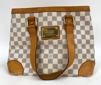 LOUIS VUITTON HAMPSTEAD DAMIER AZUR PM TOTE BAG