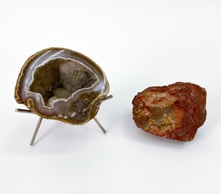 CUT AND POLISHED GEODE GROUPING