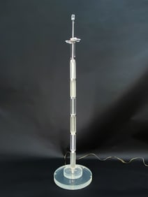 LES PRISMATIQUES LUCITE MODERN FLOOR LAMP C. 1980S