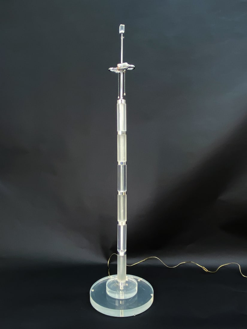 LES PRISMATIQUES LUCITE MODERN FLOOR LAMP C. 1980S (1 of 9)
